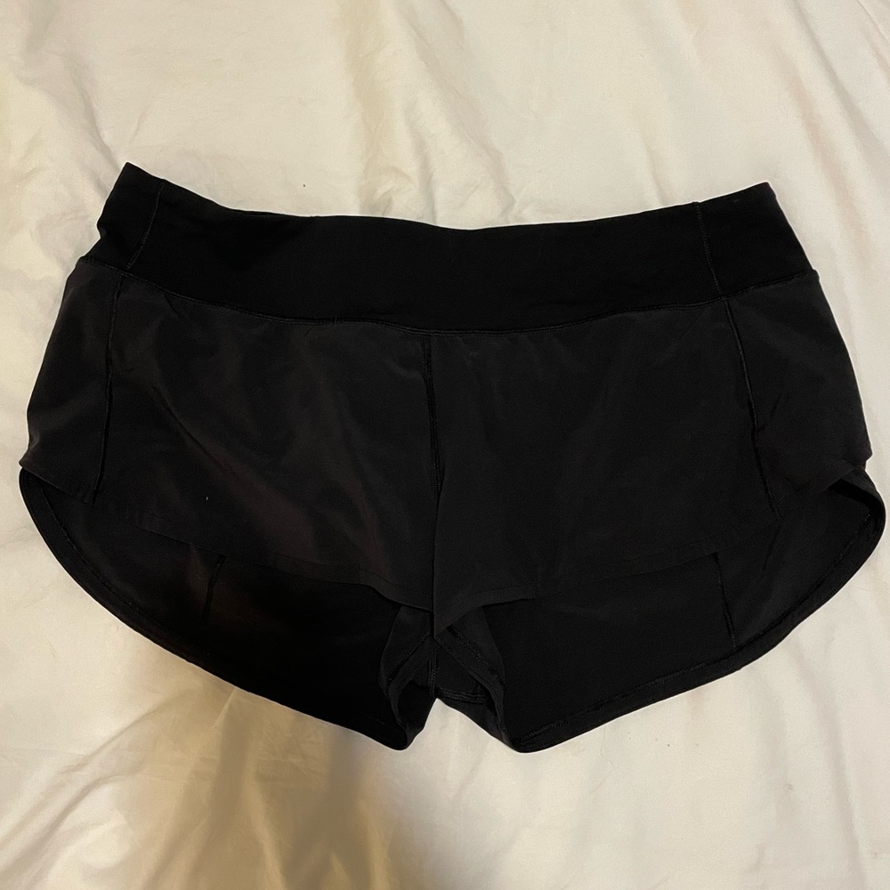 Lululemon black Speed Up shorts